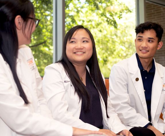 Three doctor of pharmacy student leaders