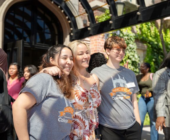 Pacific students wear College Corps shirts