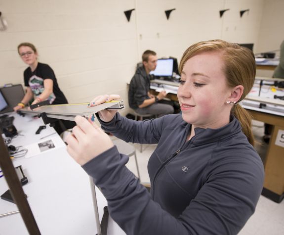 engineering-physics students in a lab