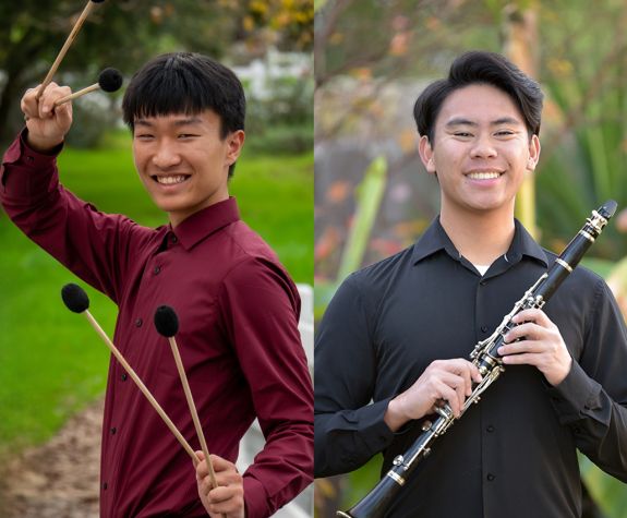 Conservatory student artists Casey Kim and Edmund Bascon