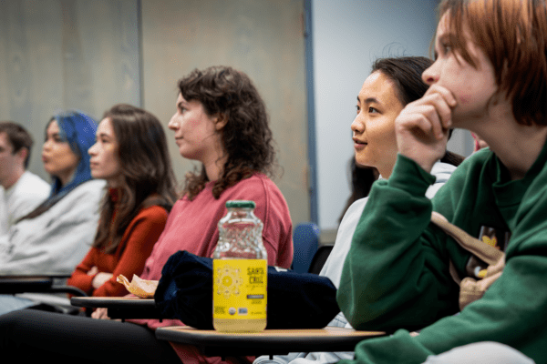 students listen to a lecture