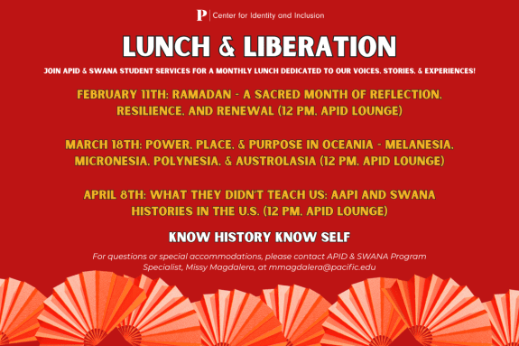 Lunch & Liberation Spring 2026 Schedule