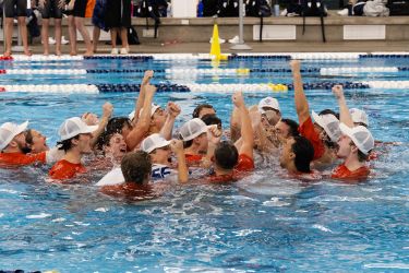 Men's Swim after Winning 2025 Championship