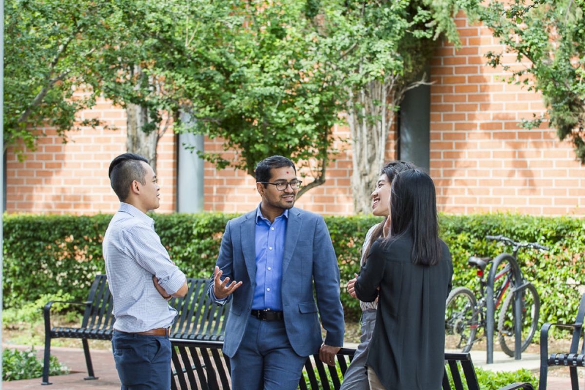 group of international students