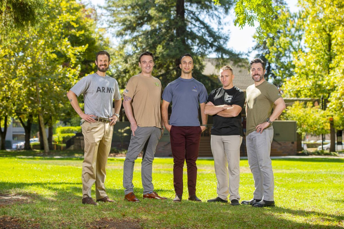 veteran students on the Sacramento campus