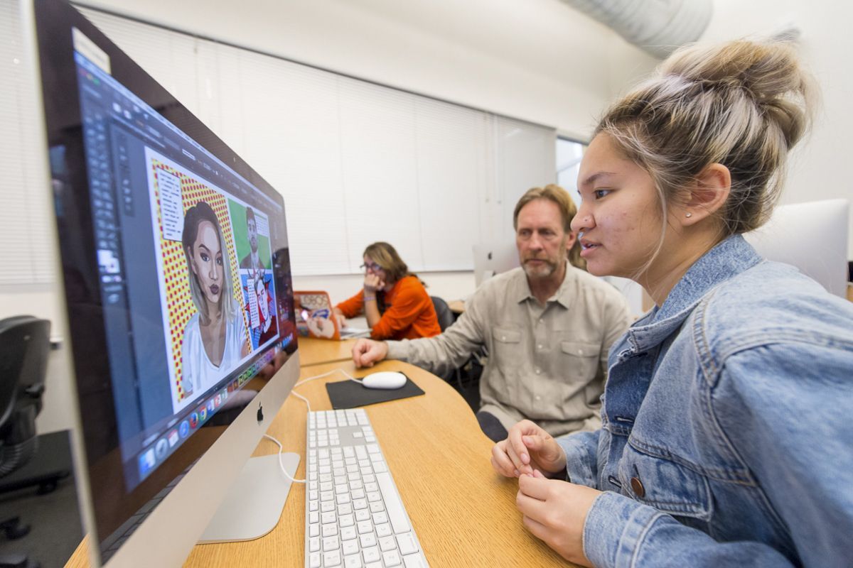 graphic design student with Brett Deboer