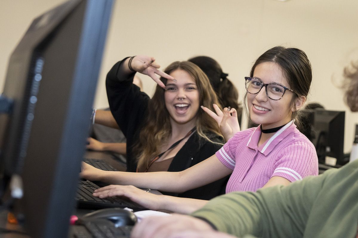 SHSI game design program students