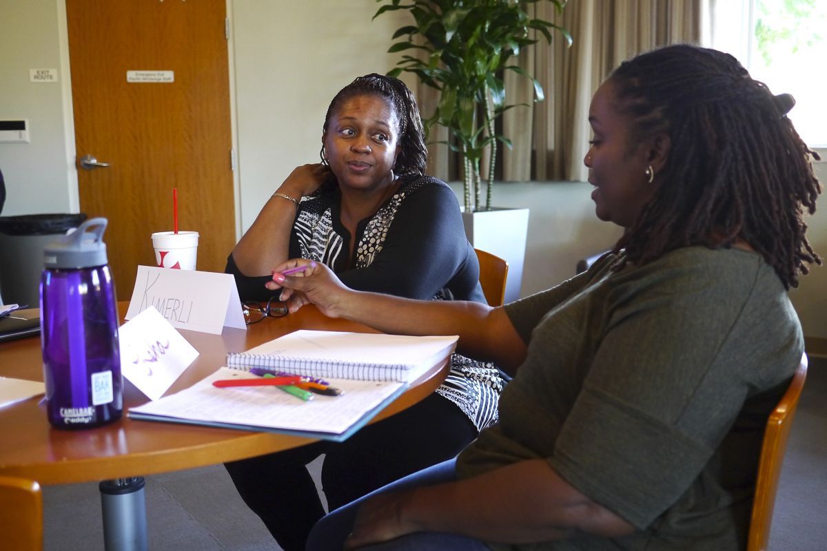 Students in the Transformative Action in Education program in University of the Pacific's Benerd College in Stockton, CA