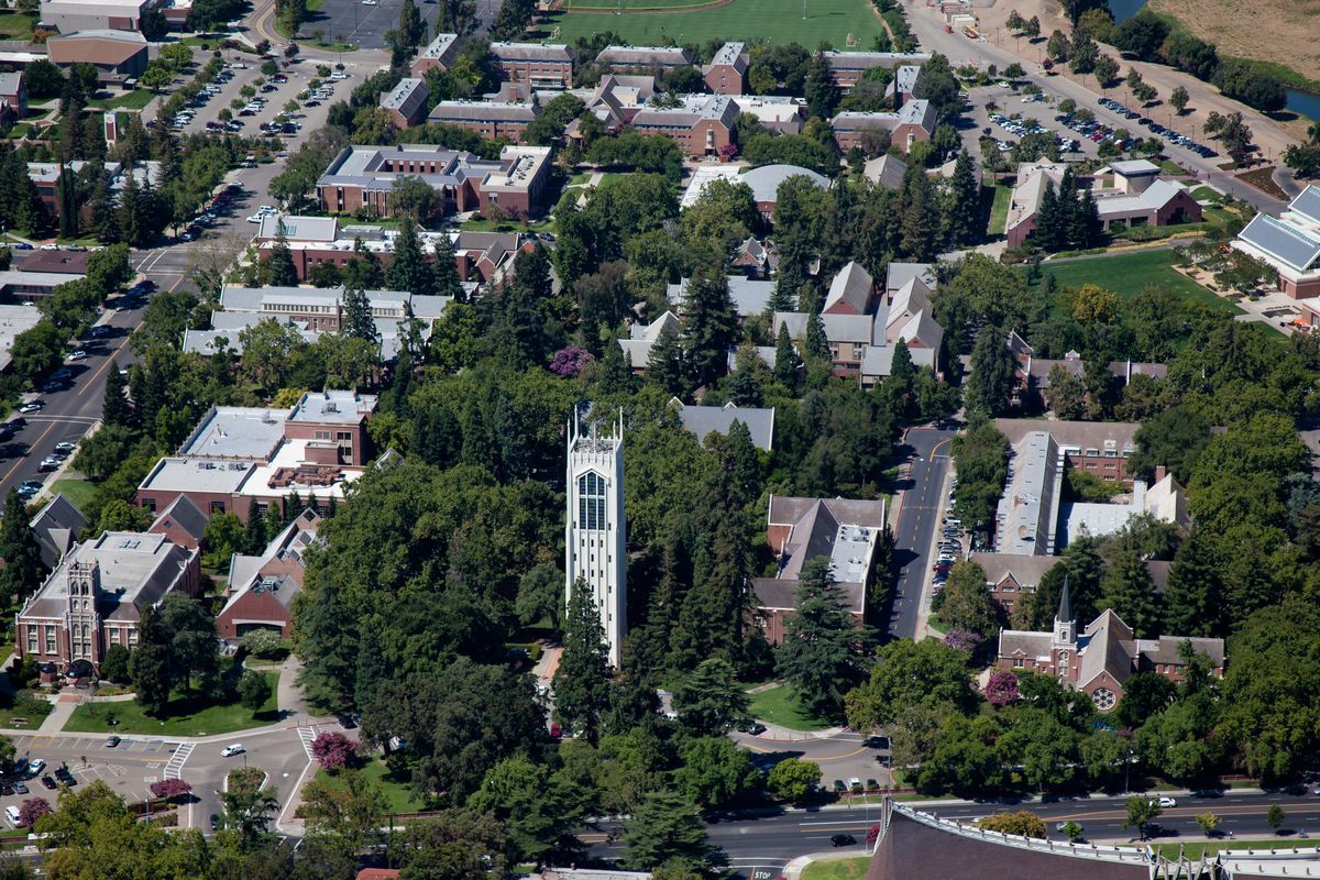 aerial view of campus