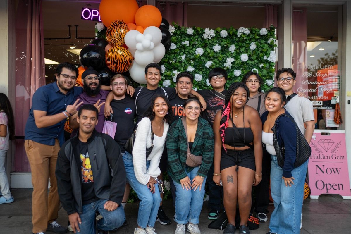 large group of students posing for a photo