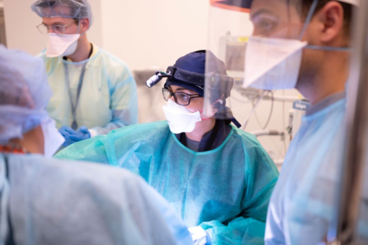 oral surgeons at work in clinic