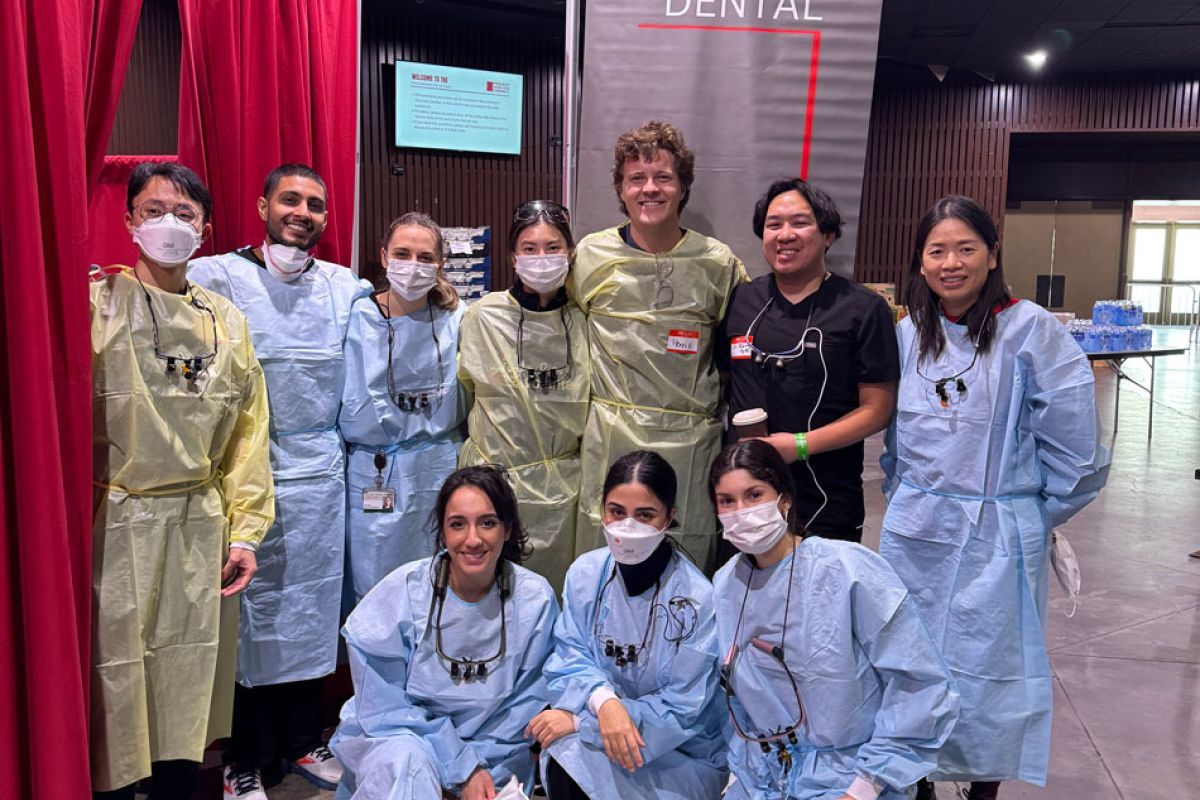students at Project Homeless Connect
