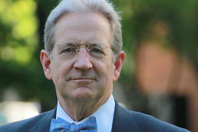 Parker White, '80, for whose late wife Noël Ferris, '79, the law school's modern courthouse is named after.