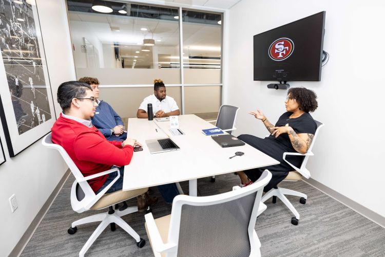 Students in conference room