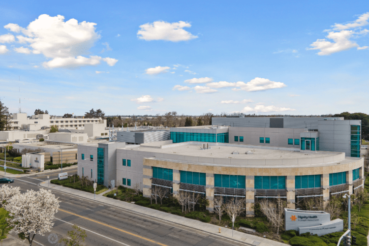 Aerial shot of Dignity Health 