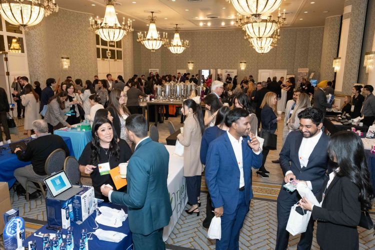 Exhibitor's hall at the Annual Meeting