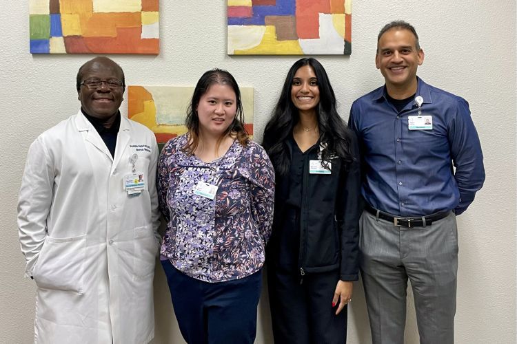 Four pharmacy colleagues