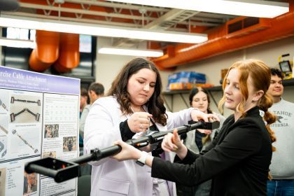 Engineering students showcase their projects at the annual engineering showcase.