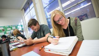 writing in classroom