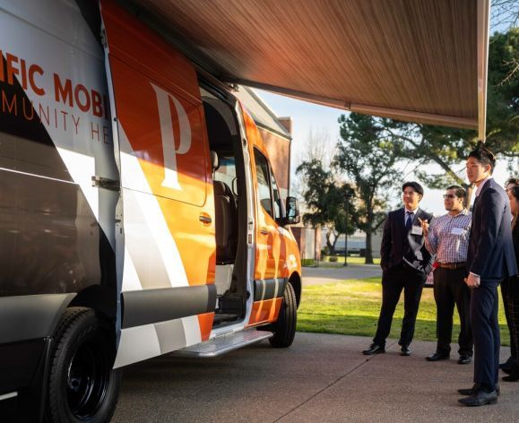 the school of pharmacy's mobile clinic van