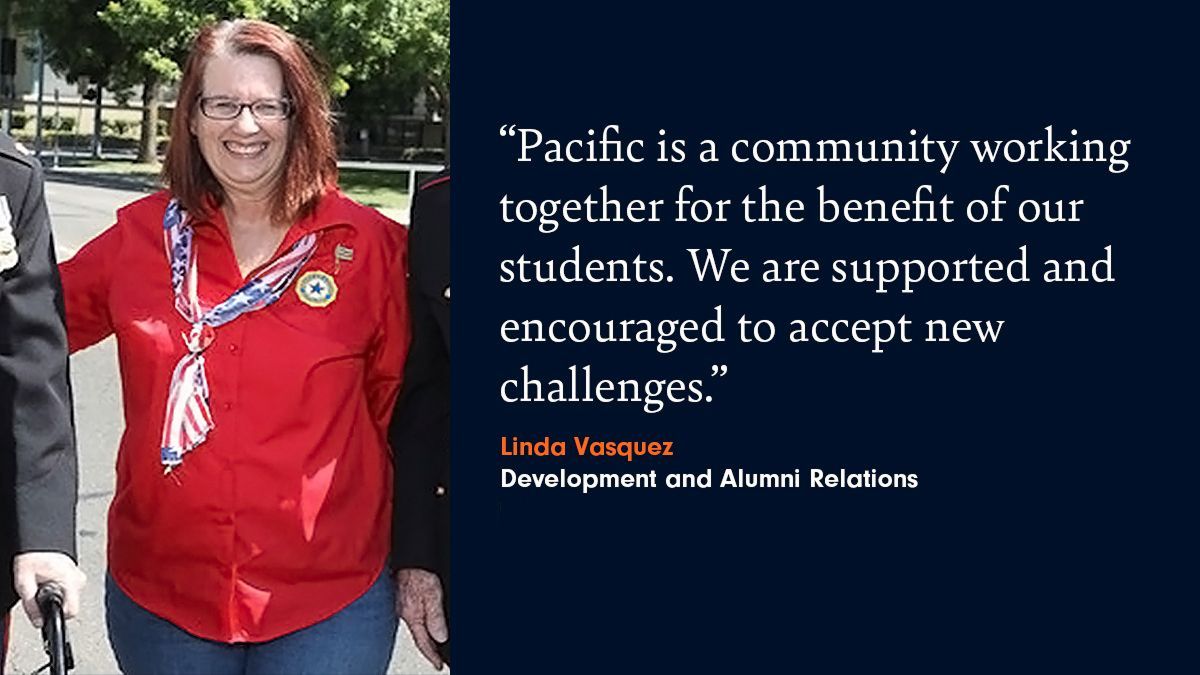 Linda Vasquez, Development and Alumni Relations